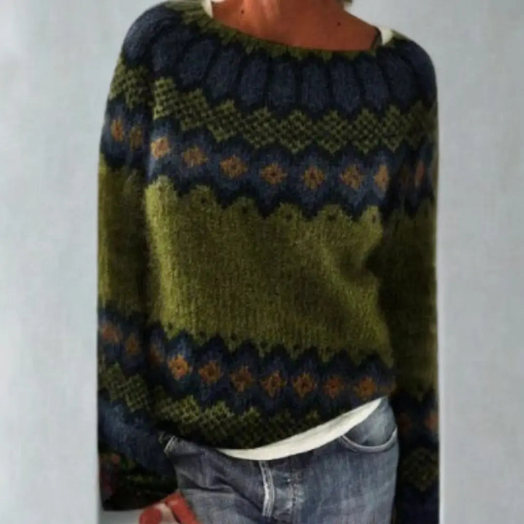 Mysa - Women's Comfortable Vintage Jumper