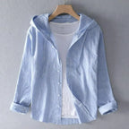 Nova Men's Linen Hoodie - Olympus London