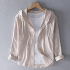 Nova Men's Linen Hoodie - Olympus London