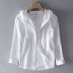 Nova Men's Linen Hoodie - Olympus London