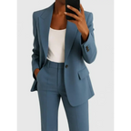 Palynette - Women's Elegant Two-Piece Suit Set For Office Wear