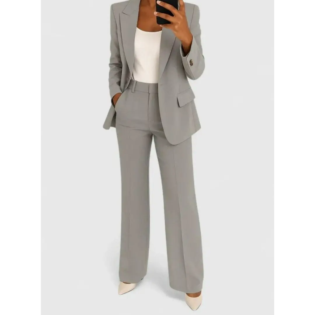 Palynette - Women's Elegant Two-Piece Suit Set For Office Wear