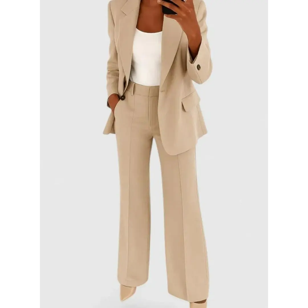 Palynette - Women's Elegant Two-Piece Suit Set For Office Wear