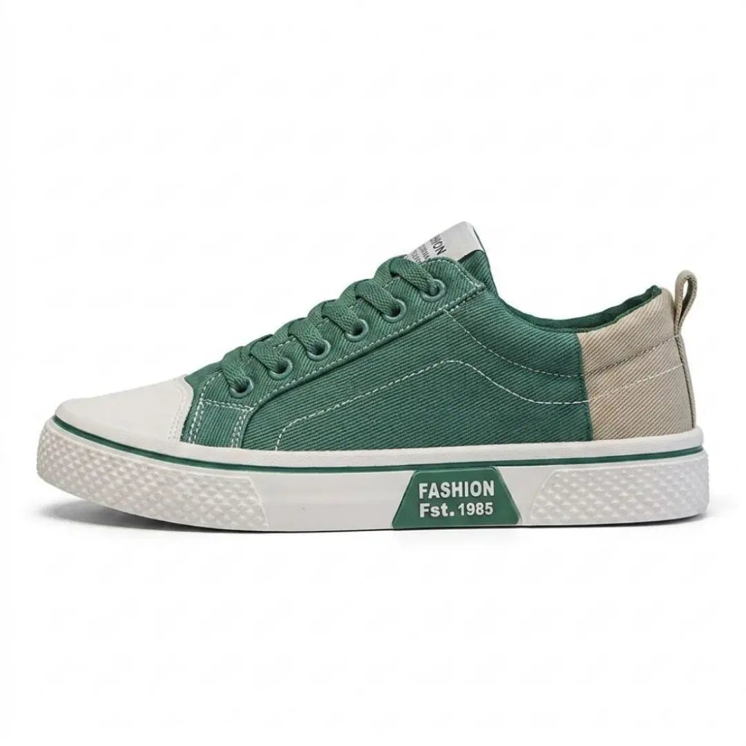 Retroglide - Men's Canvas Court Sneaker with Graphic Sole