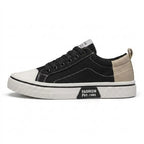 Retroglide - Men's Canvas Court Sneaker with Graphic Sole
