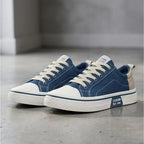 Retroglide - Men's Canvas Court Sneaker with Graphic Sole