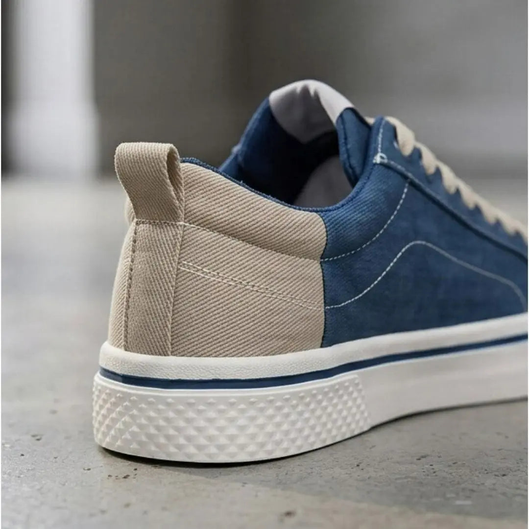 Retroglide - Men's Canvas Court Sneaker with Graphic Sole