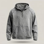 Rivington Half-zip Denim Men's Jacket - Olyndra London