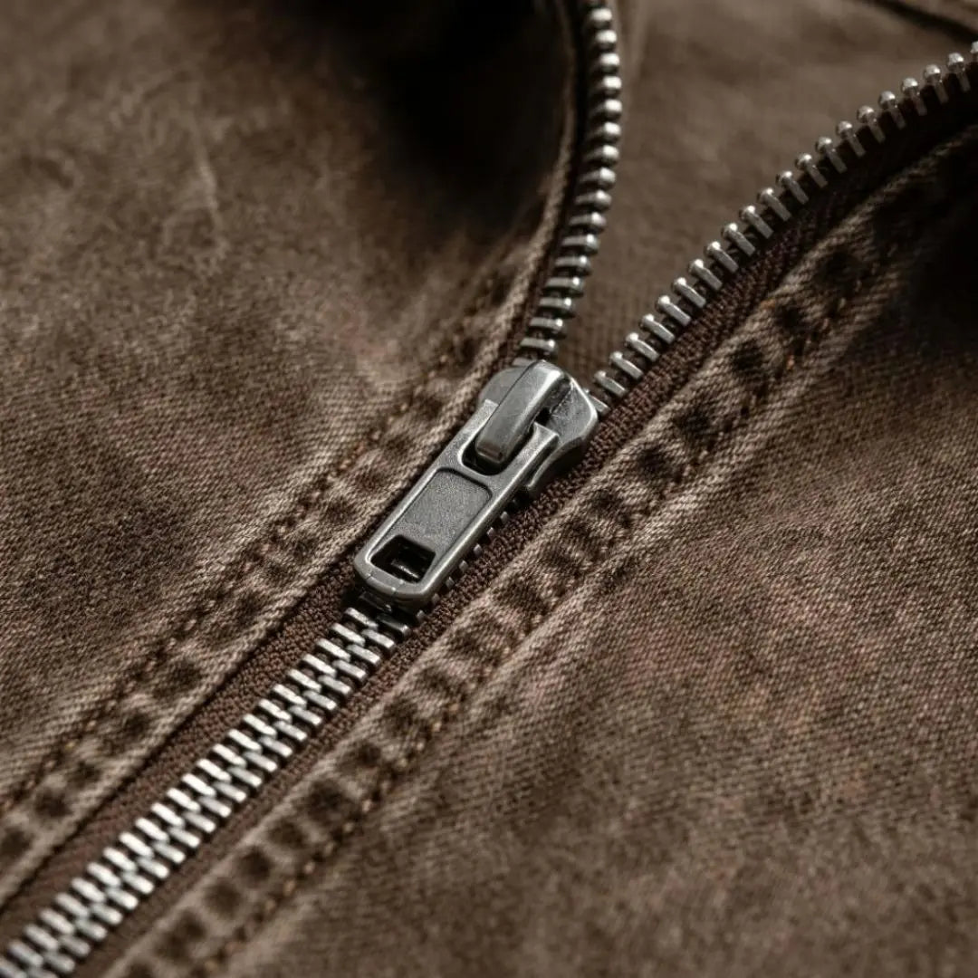 Rivington Half-zip Denim Men's Jacket - Olyndra London