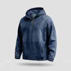 Rivington Half-zip Denim Men's Jacket - Olyndra London