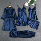 Rosanne - Women's Elegant Five-Piece Pyjama Set