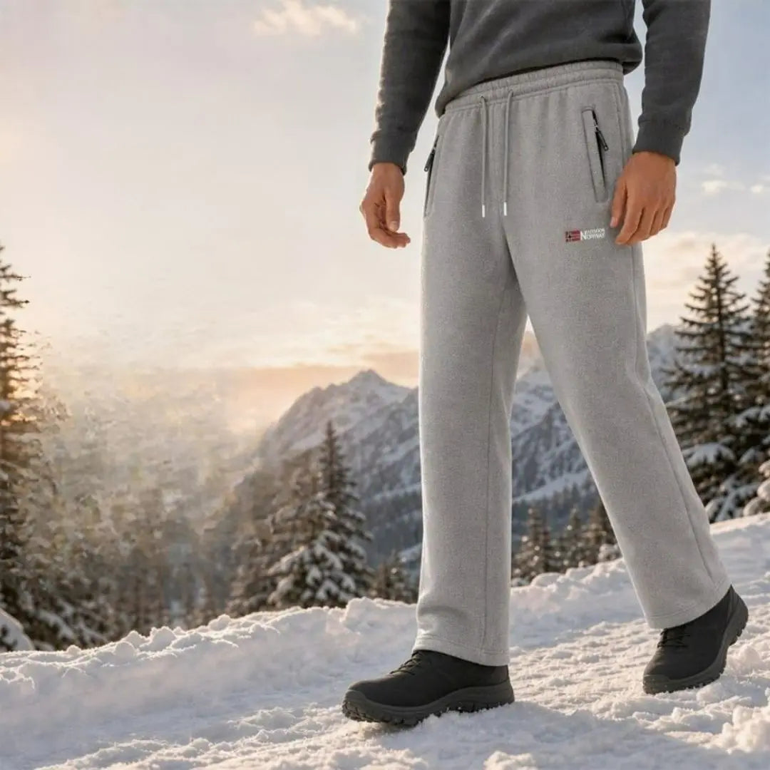 Fleece-Lined Warmth Easy Movement - Unisex Thermal Pants