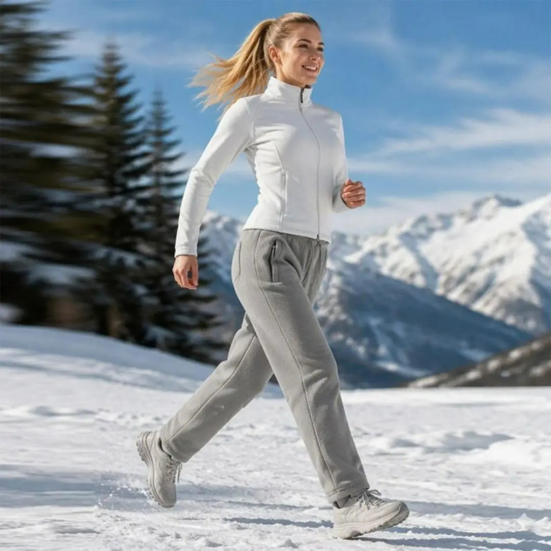 Fleece-Lined Warmth Easy Movement - Unisex Thermal Pants