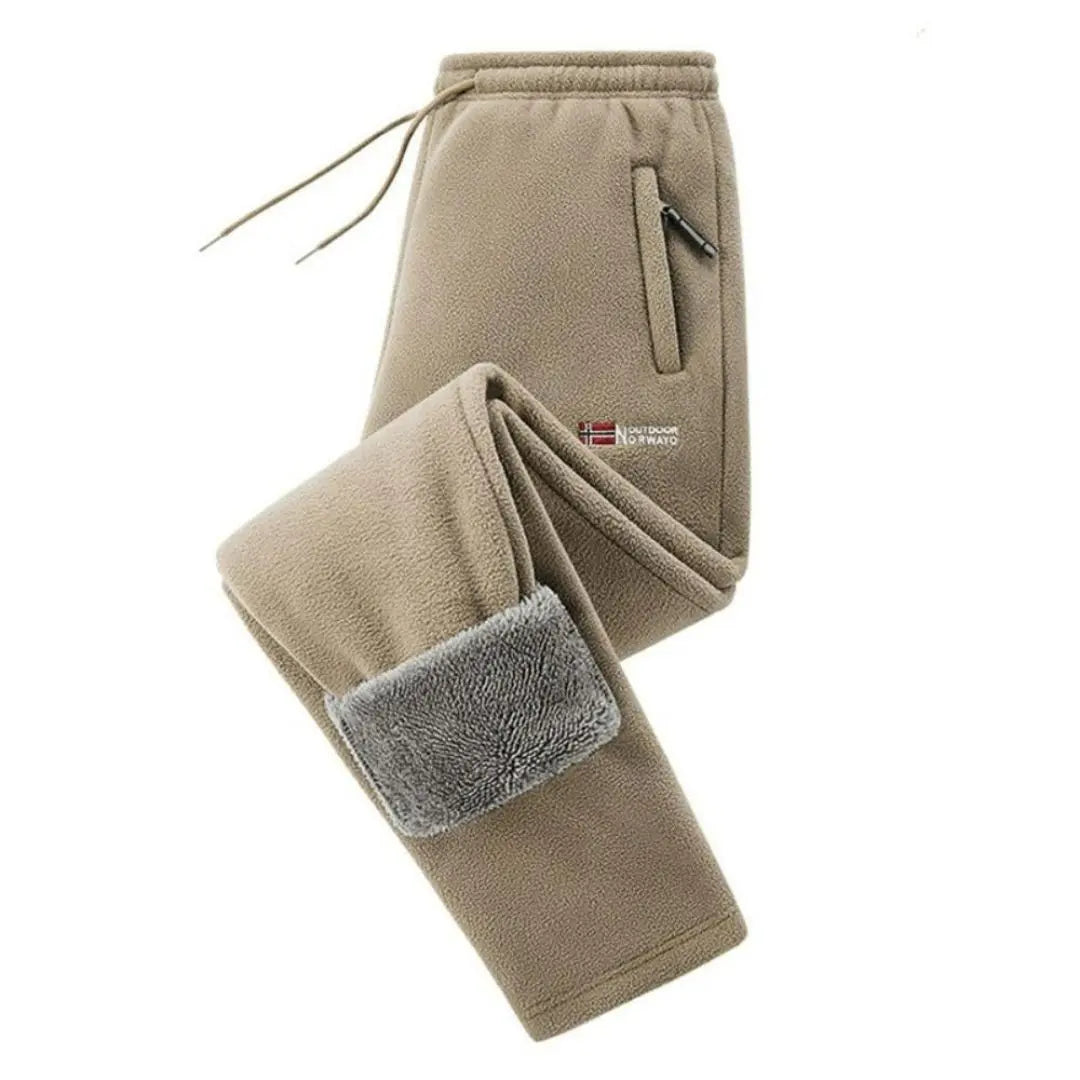 Fleece-Lined Warmth Easy Movement - Unisex Thermal Pants
