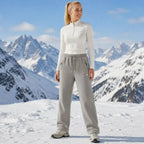 Fleece-Lined Warmth Easy Movement - Unisex Thermal Pants