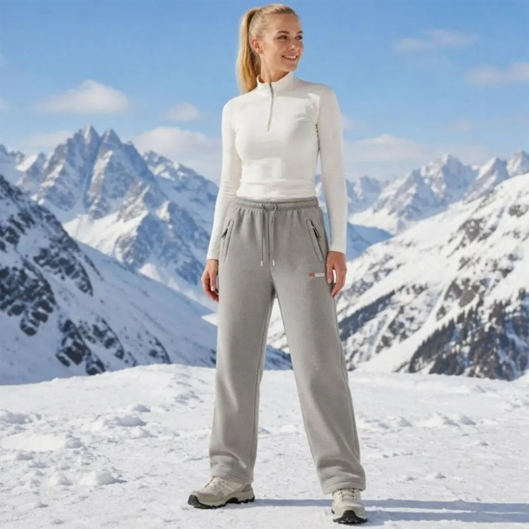 Fleece-Lined Warmth Easy Movement - Unisex Thermal Pants