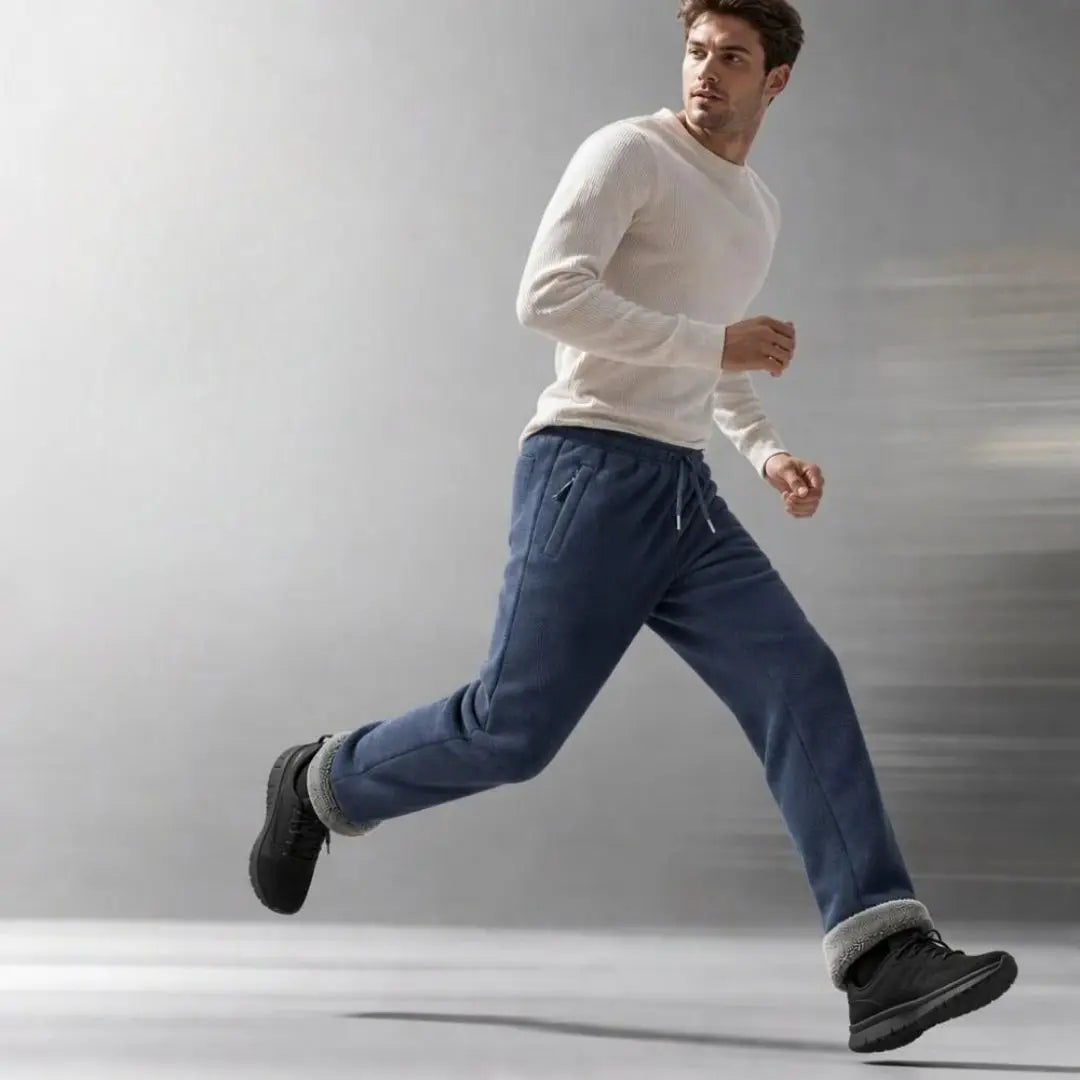 Fleece-Lined Warmth Easy Movement - Unisex Thermal Pants