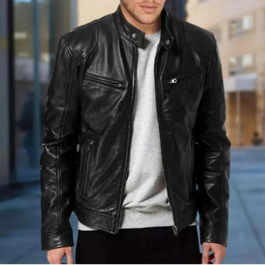 Trenton Leather Men's Jacket - Lupi