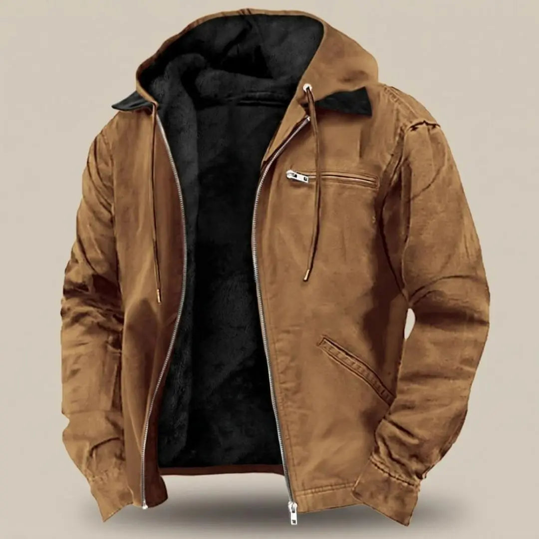 Wellington Full-zip Hood Men's Jacket - Olyndra London