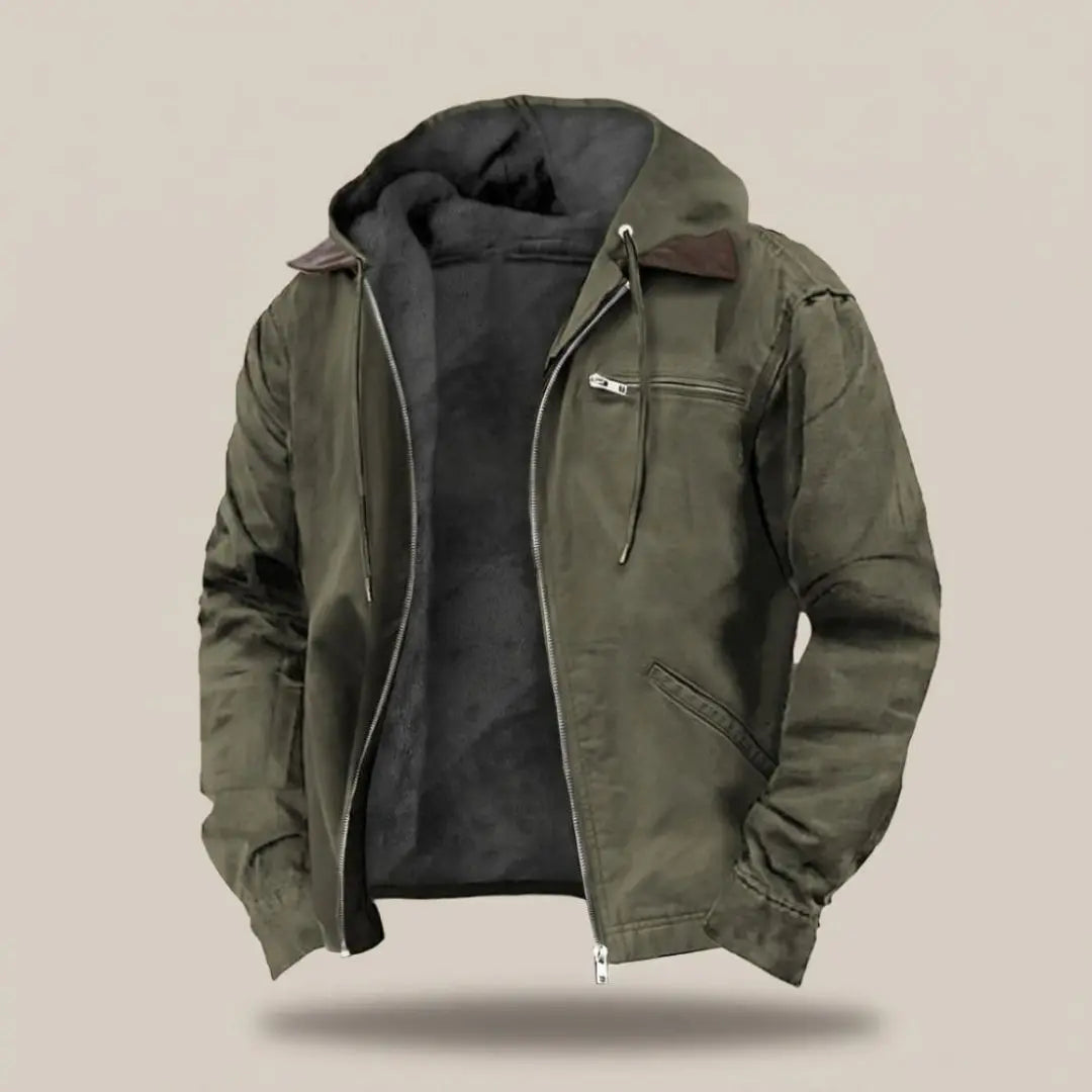 Wellington Full-zip Hood Men's Jacket - Olyndra London