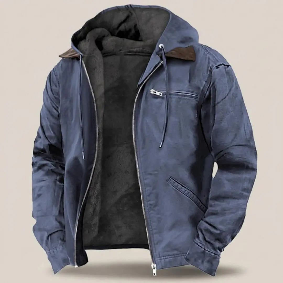 Wellington Full-zip Hood Men's Jacket - Olyndra London